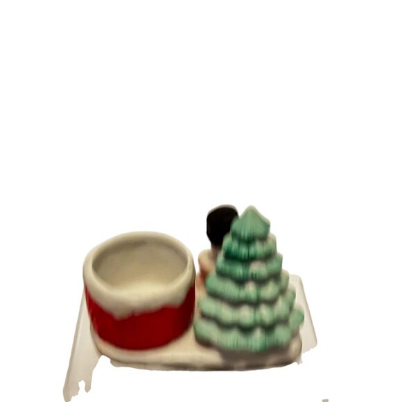 Ceramic Christmas Snowman & Tree Planter - Festive Holiday Decor - Picture 11 of 16